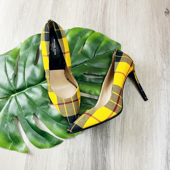 Michael Kors Collection Yellow Plaid ✨Brand new - Picture 1 of 6